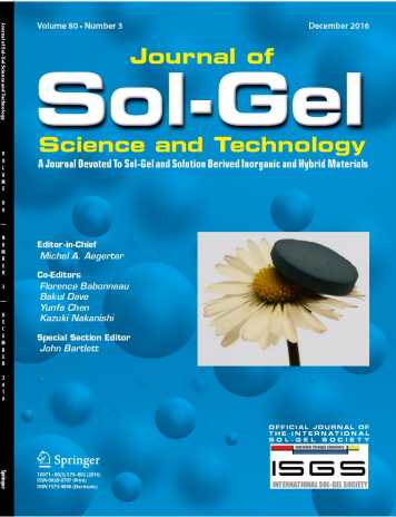 Enlarged view: cover_j_solgel_sci_technol